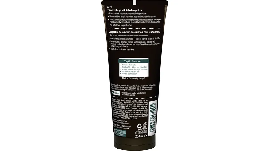 Kneipp Men 2 in 1 Dusche Kraftvoll 200 ml