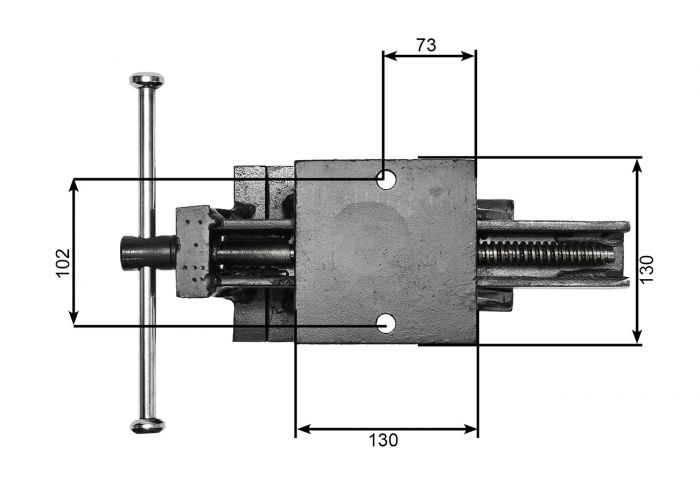 Wabeco 40103 Schraubstock 125 mm