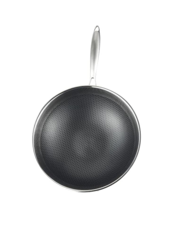 Cheffinger Bratpfanne ø20cm mit Wabenstruktur - geeignet für alle Herdarten in Silber günstig kaufen 20 cm