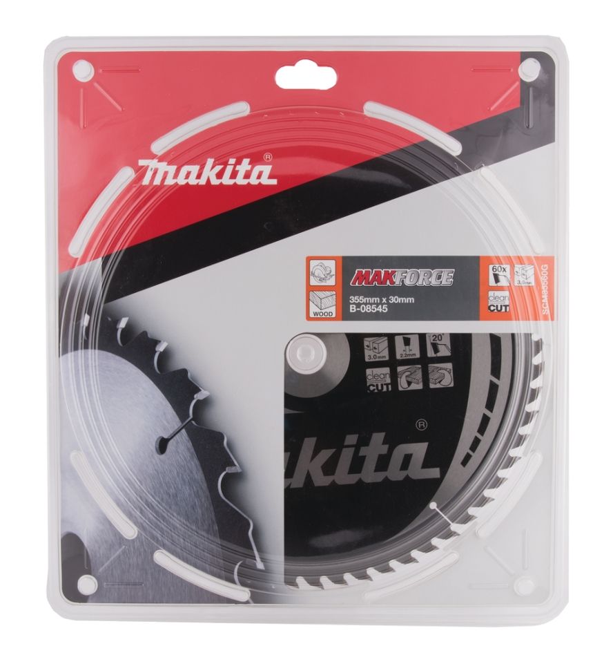 Makita B-08545 HM fűrészlap fához, 355 x 30 x 60T tartozékok