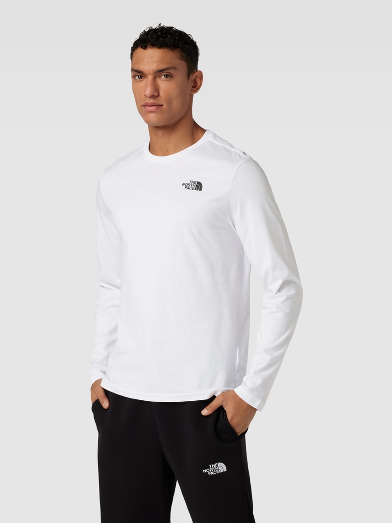 Longsleeve mit Label-Print in weiß