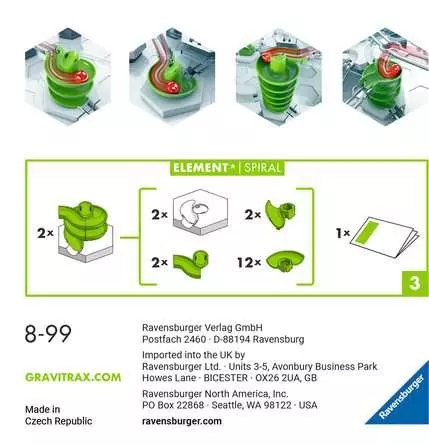 GraviTrax Element Spiral - Kugelbahn-Erweiterung für Kinder ab 8 Jahren