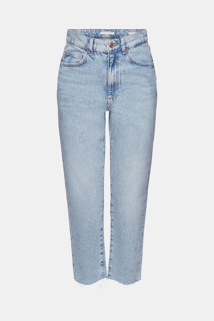 Super-High-Rise-Jeans mit ausgefranstem Saum