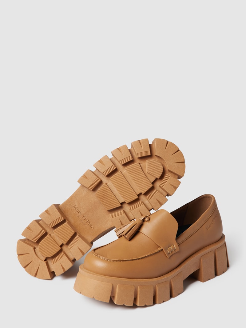Tassel-Loafer mit Quasten in camel