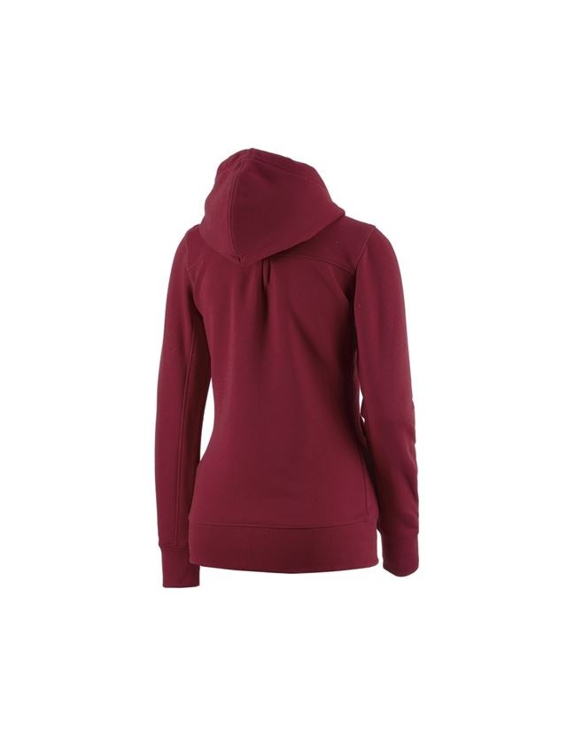 e.s. Hoody-Sweatjacke poly cotton, Damen