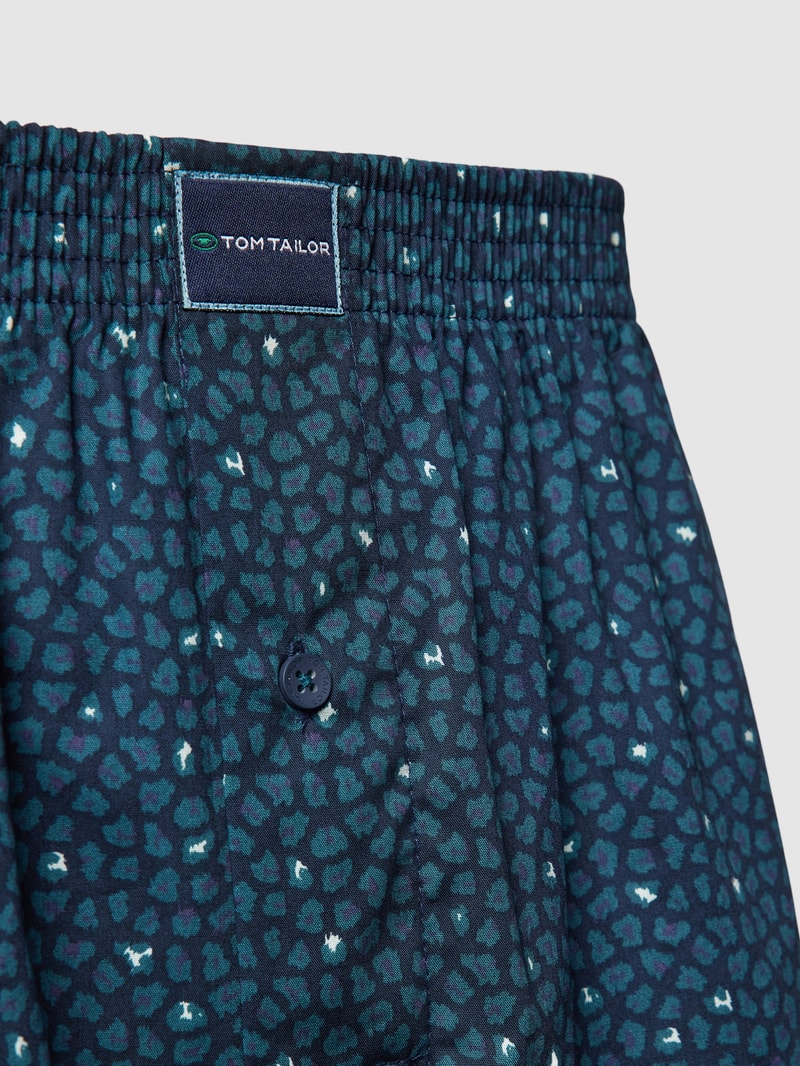 Boxershorts mit Allover-Muster Modell 'DAKOTA' in petrol