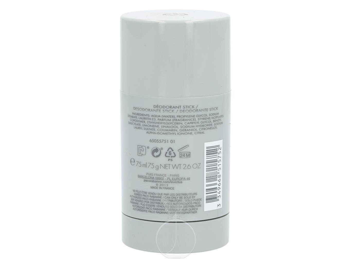 paco rabanne Deo-Stift paco rabanne Invictus Deostick 75 ml, Packung