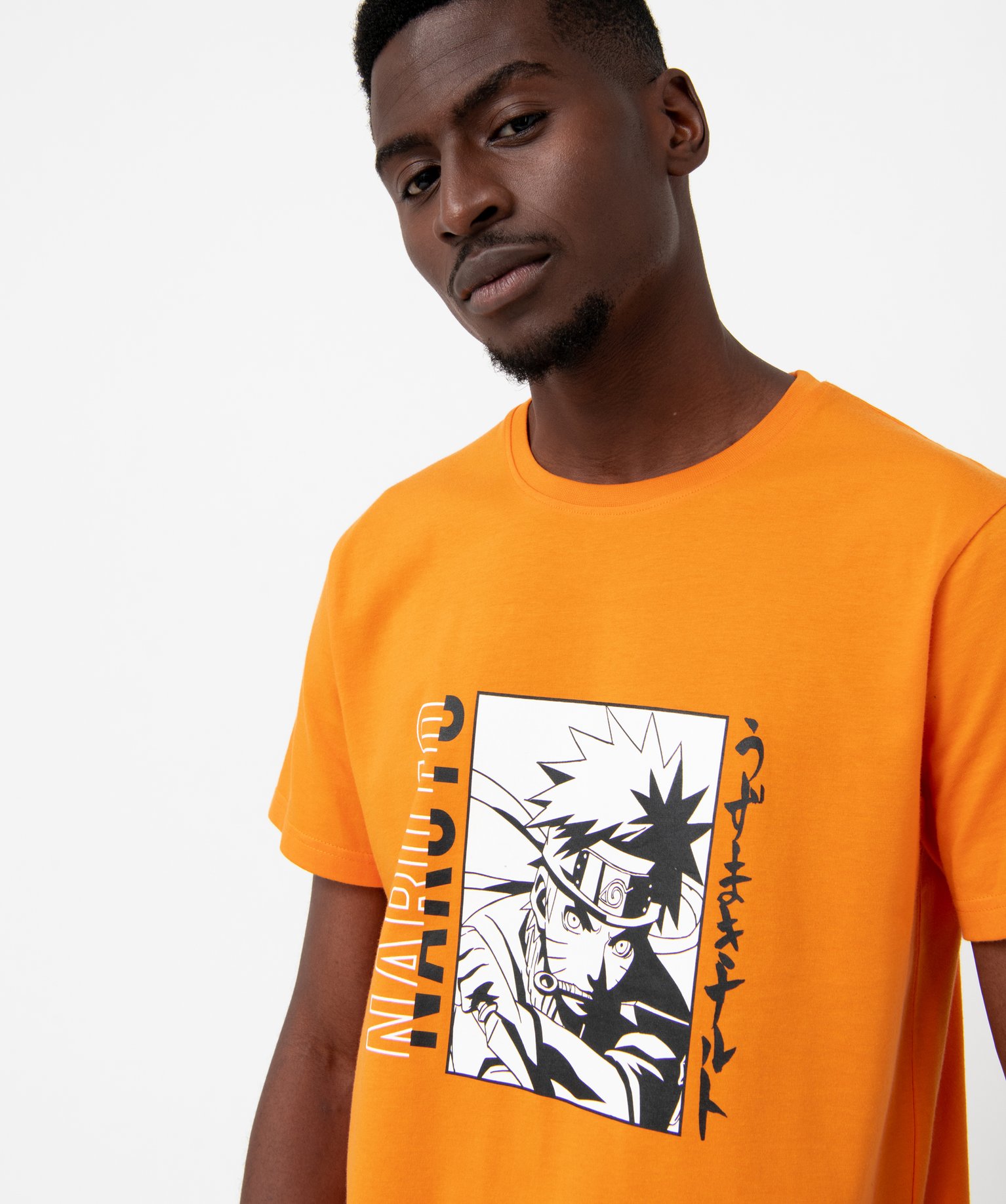 Pyjashort bicolore imprimé homme - Naruto orange | GEMO