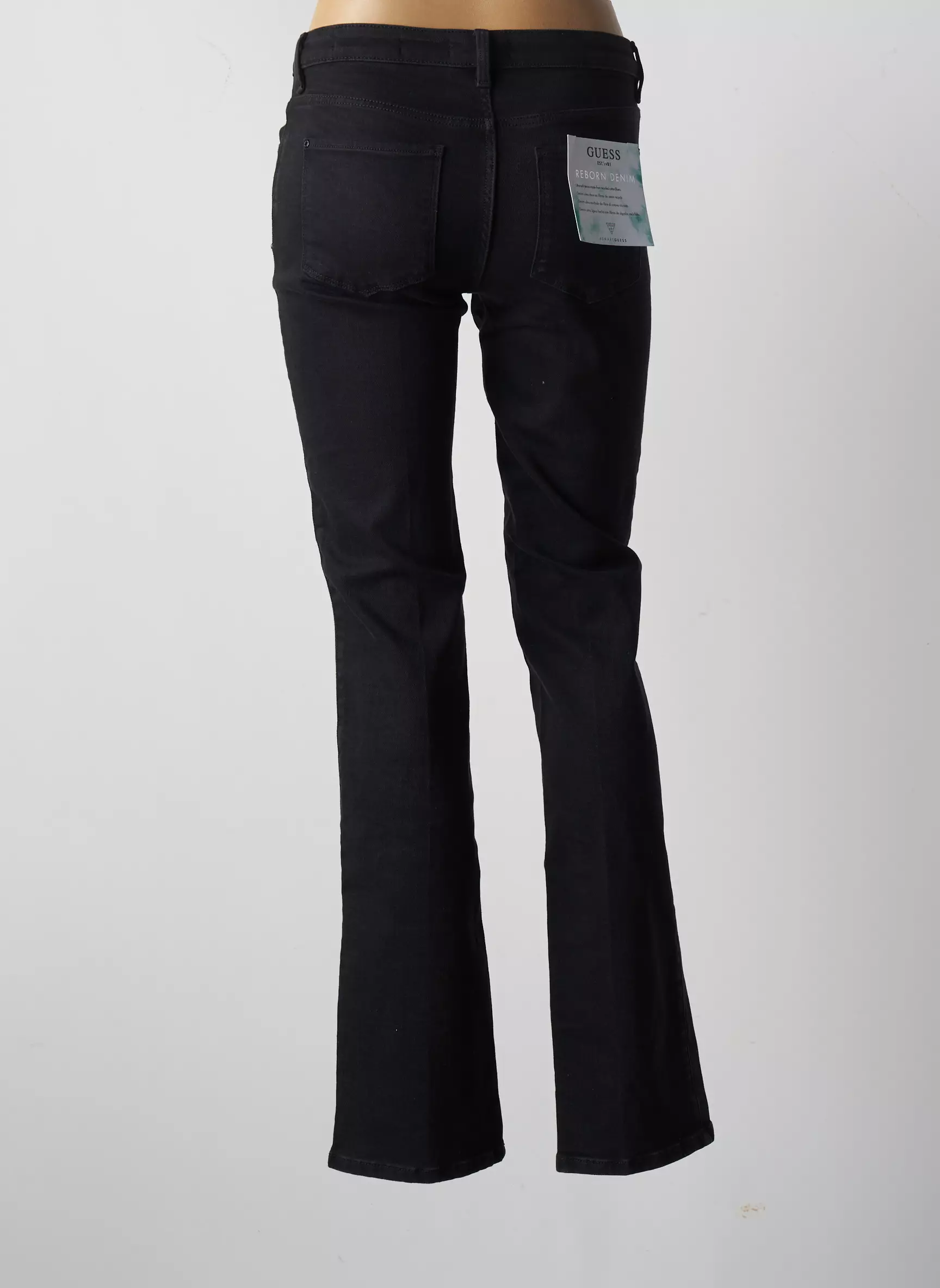 Guess Jeans Coupe Slim Femme couleur noir