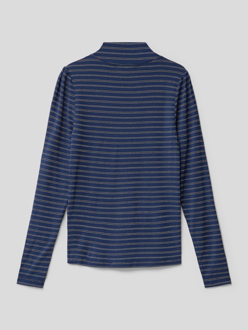 Longsleeve mit Rollkragen in blau