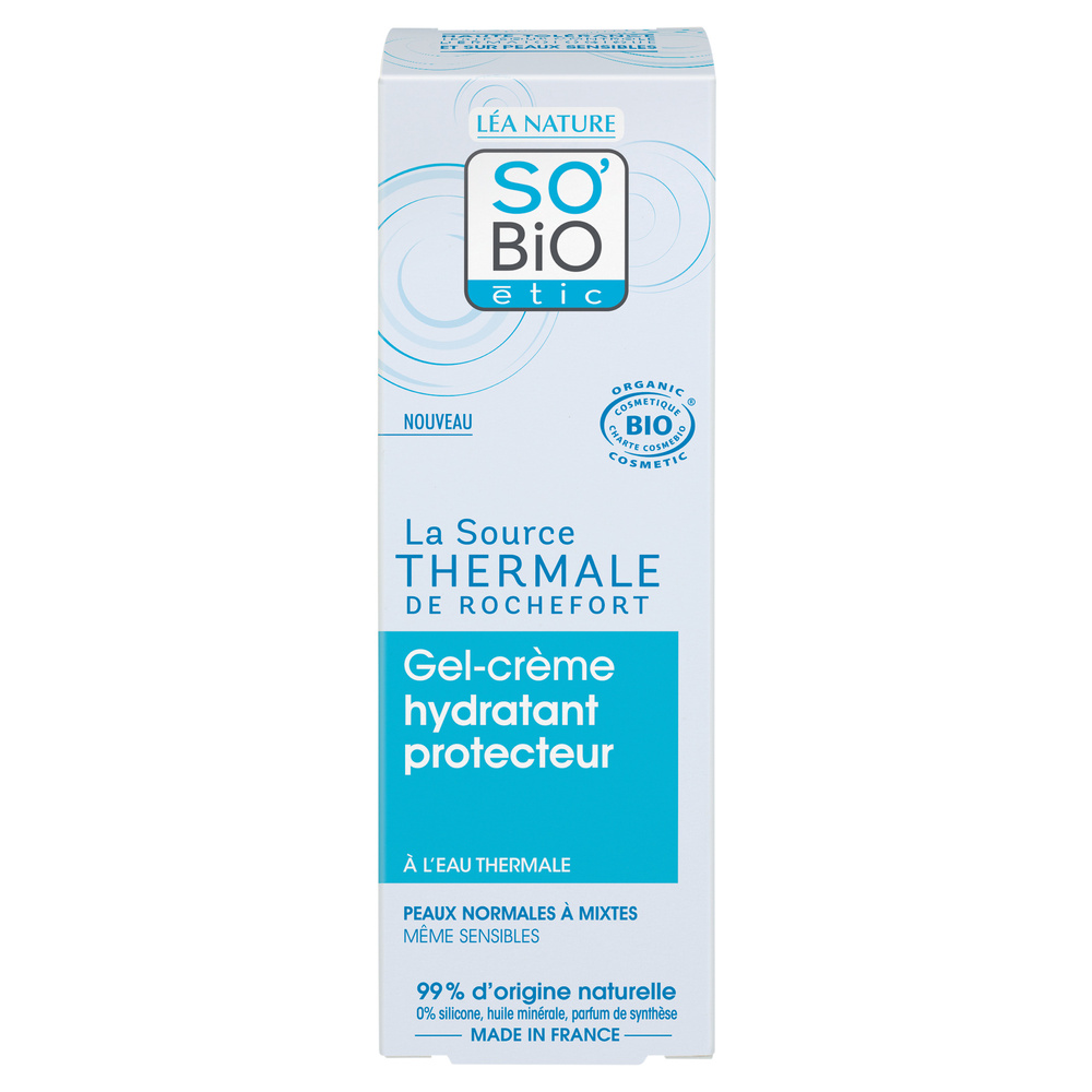 LÉA NATURE SO BiO étic Gel-crème hydratant¹ protecteur, haute tolérance - Eau thermale de Rochefort Gel-crème
