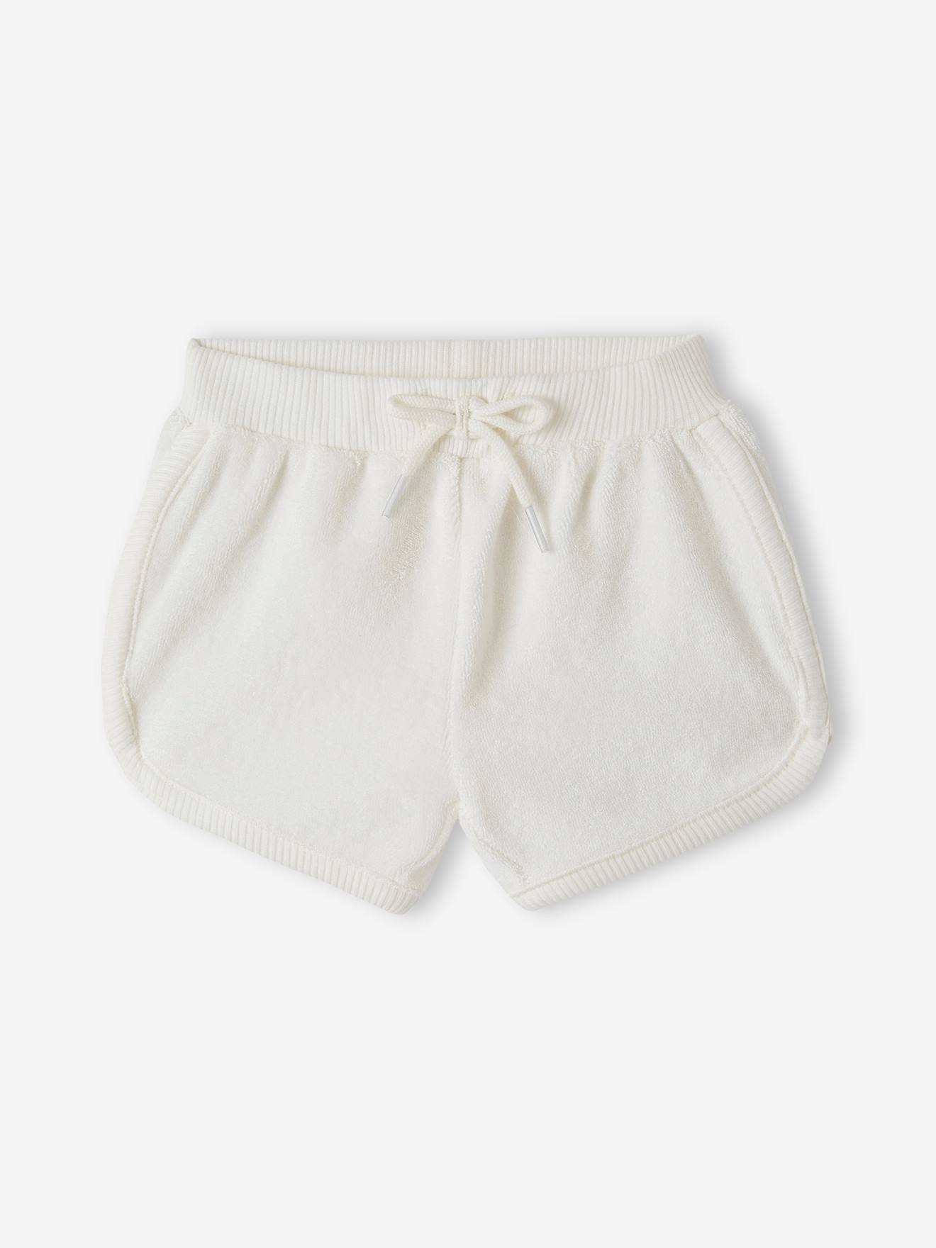 Vertbaudet 4er-Pack Baby Shorts aus Frottee Oeko-Tex - blau chambray