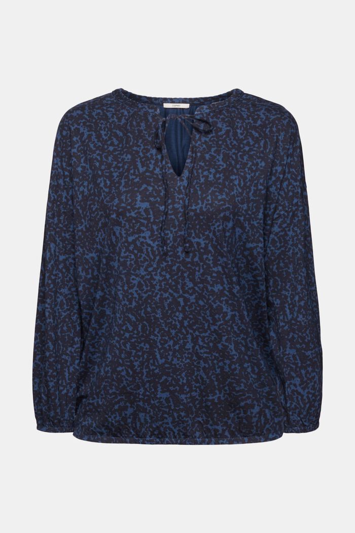 Gemustertes Longsleeve mit Bindedetail
