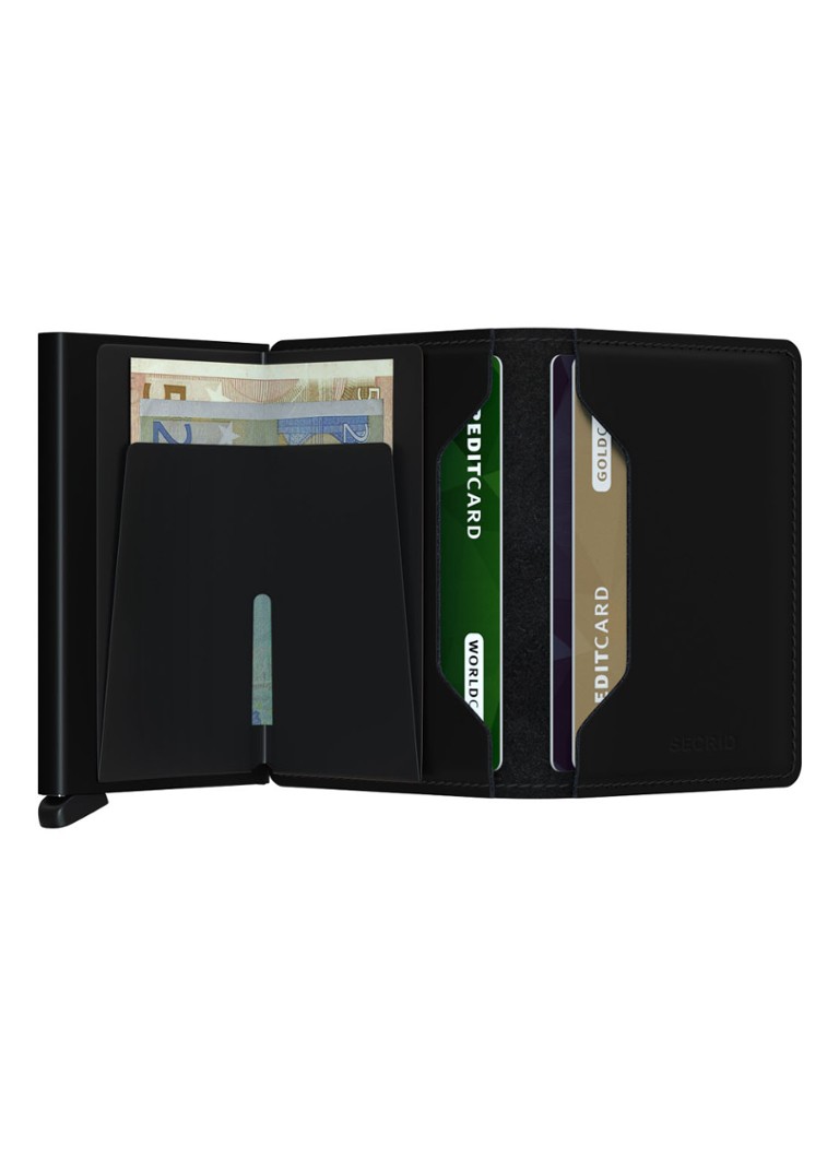Carcasă de carduri Secrid Slimwallet din piele mată