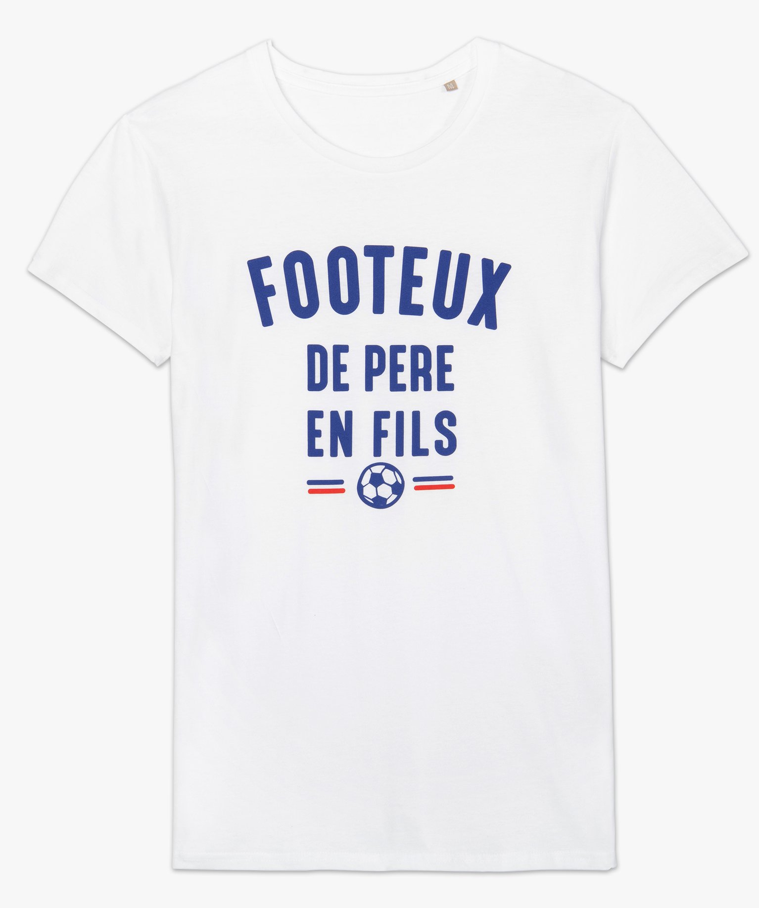Tee-shirt homme à manches courtes message humour football blanc | GEMO