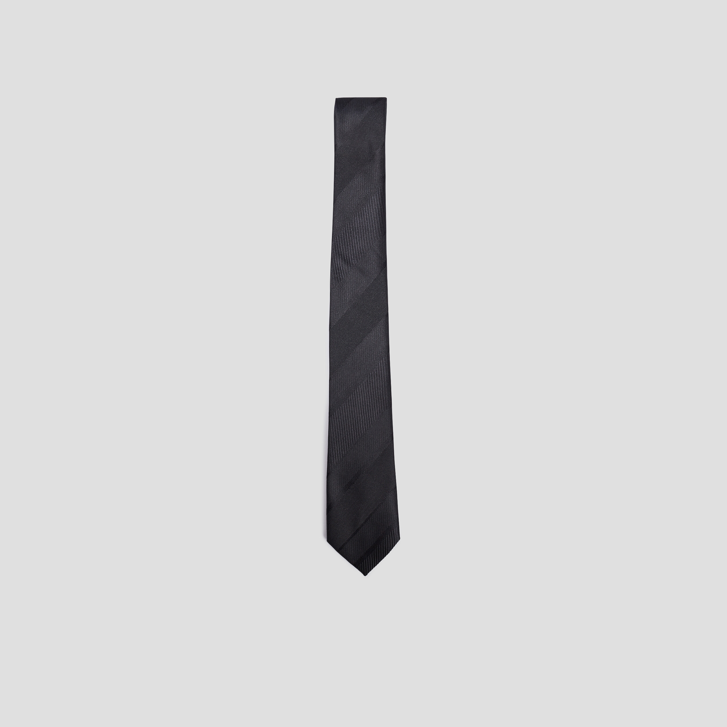 Cravate texturé noir homme | La Halle