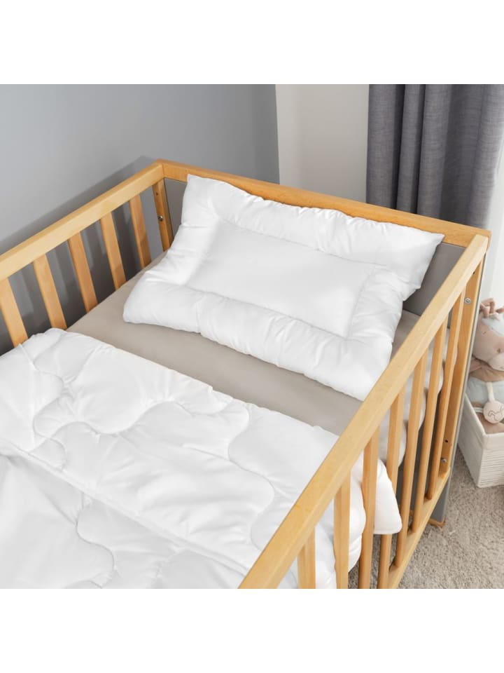 LaLoona Steppbett-Set Premium Complete 100 x 135   40 x 60 in weiss günstig kaufen onesize