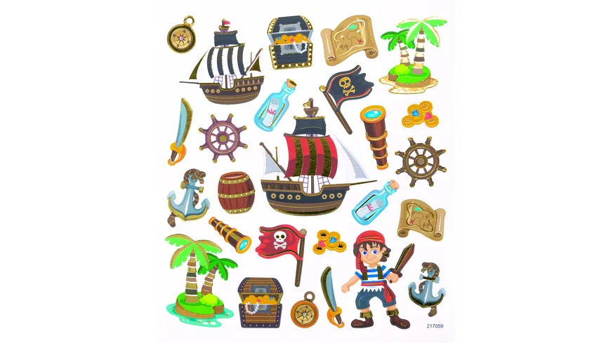 folia Charming Sticker PIRATES 2 Blatt
