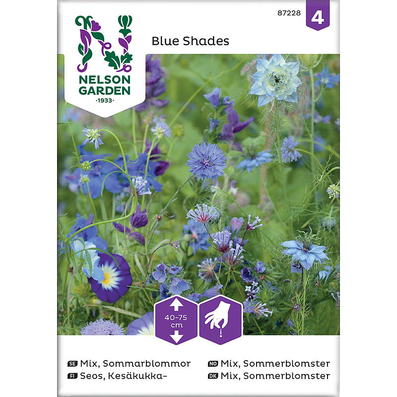 Nelson garden Frø Mix Sommerblomster, blå