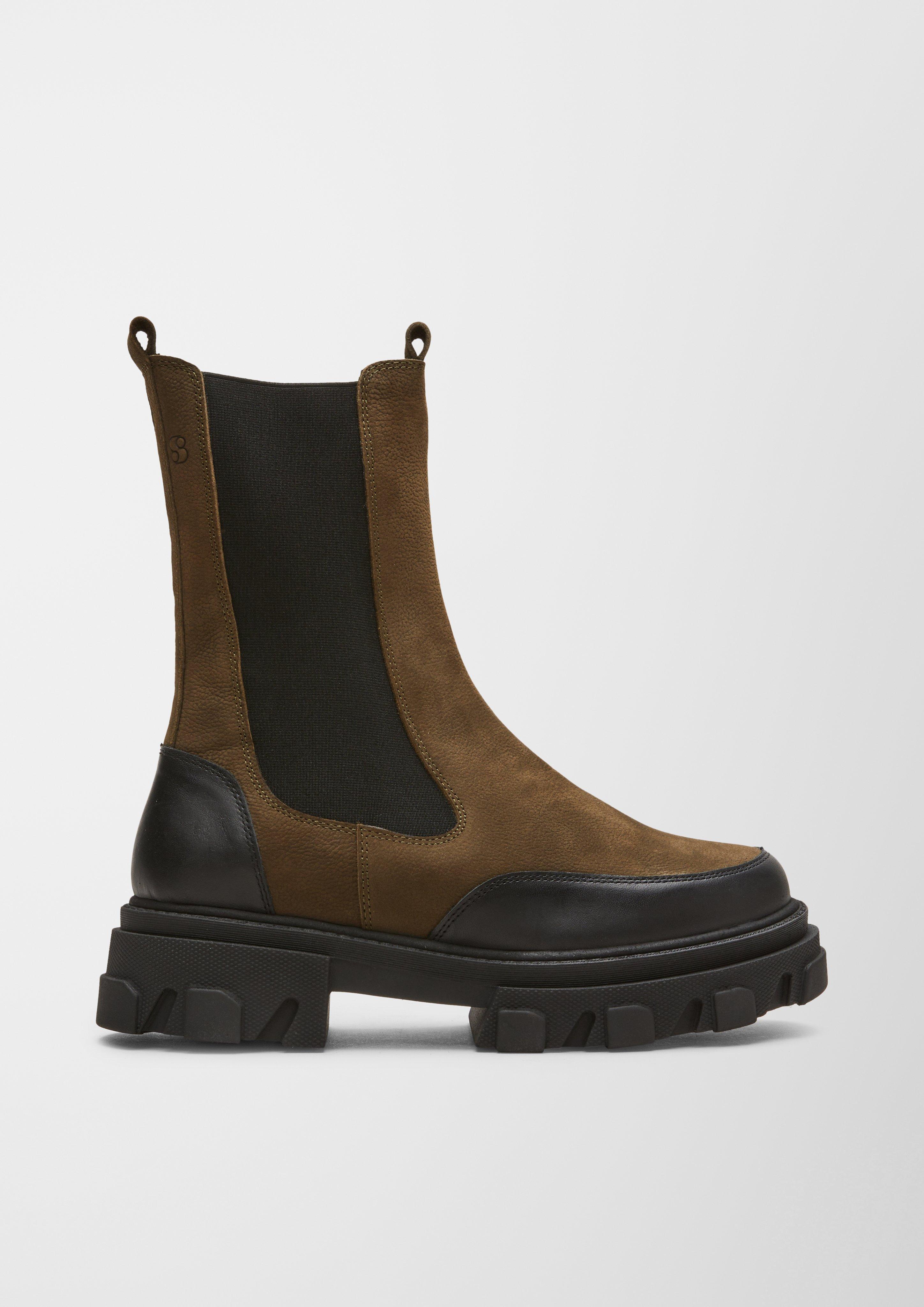 Stiefeletten im Materialmix  6007143-701