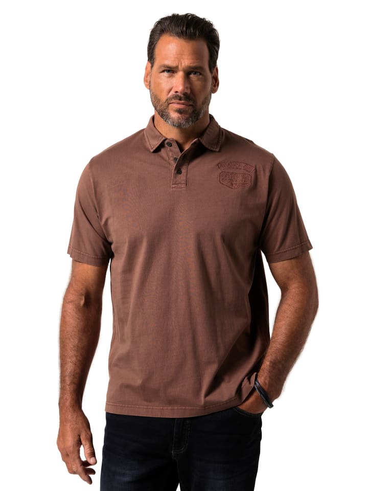 JP1880 Poloshirt in kastanienbraun günstig kaufen