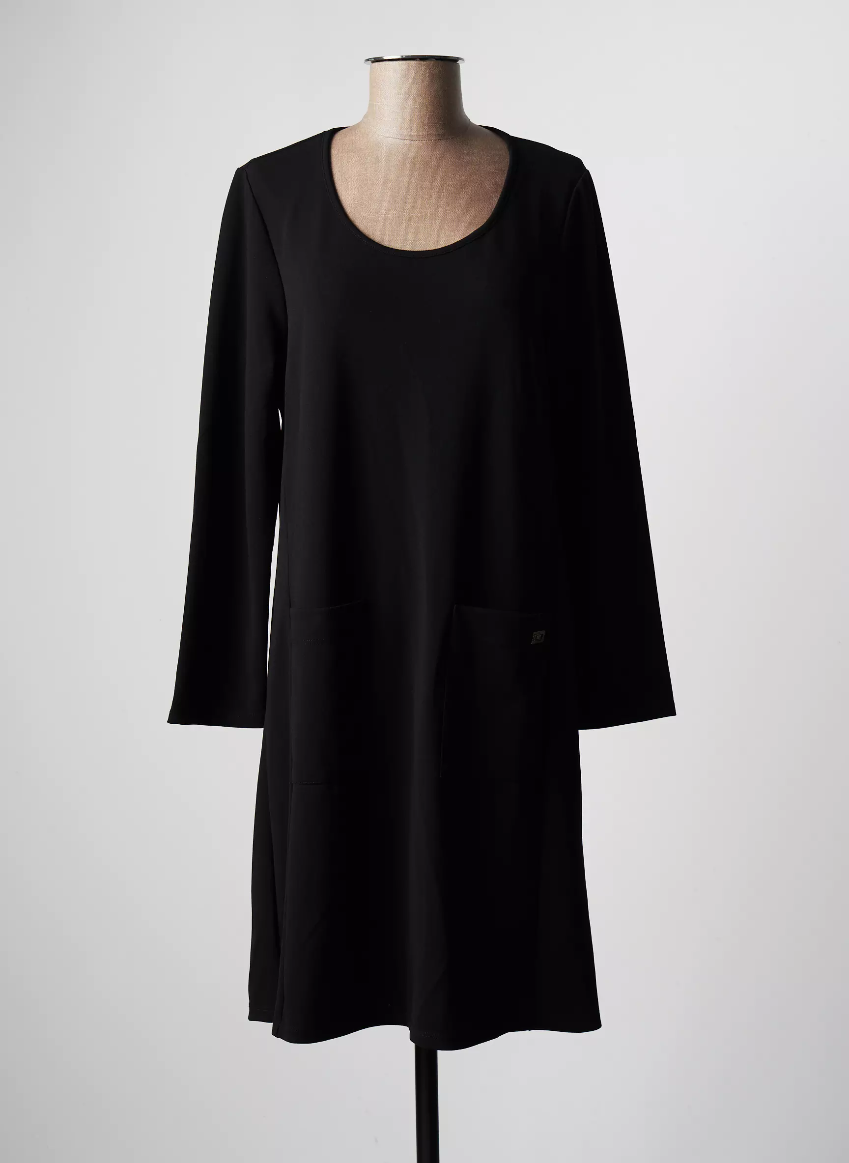 3322 Robes Mi Longues Femme couleur noir