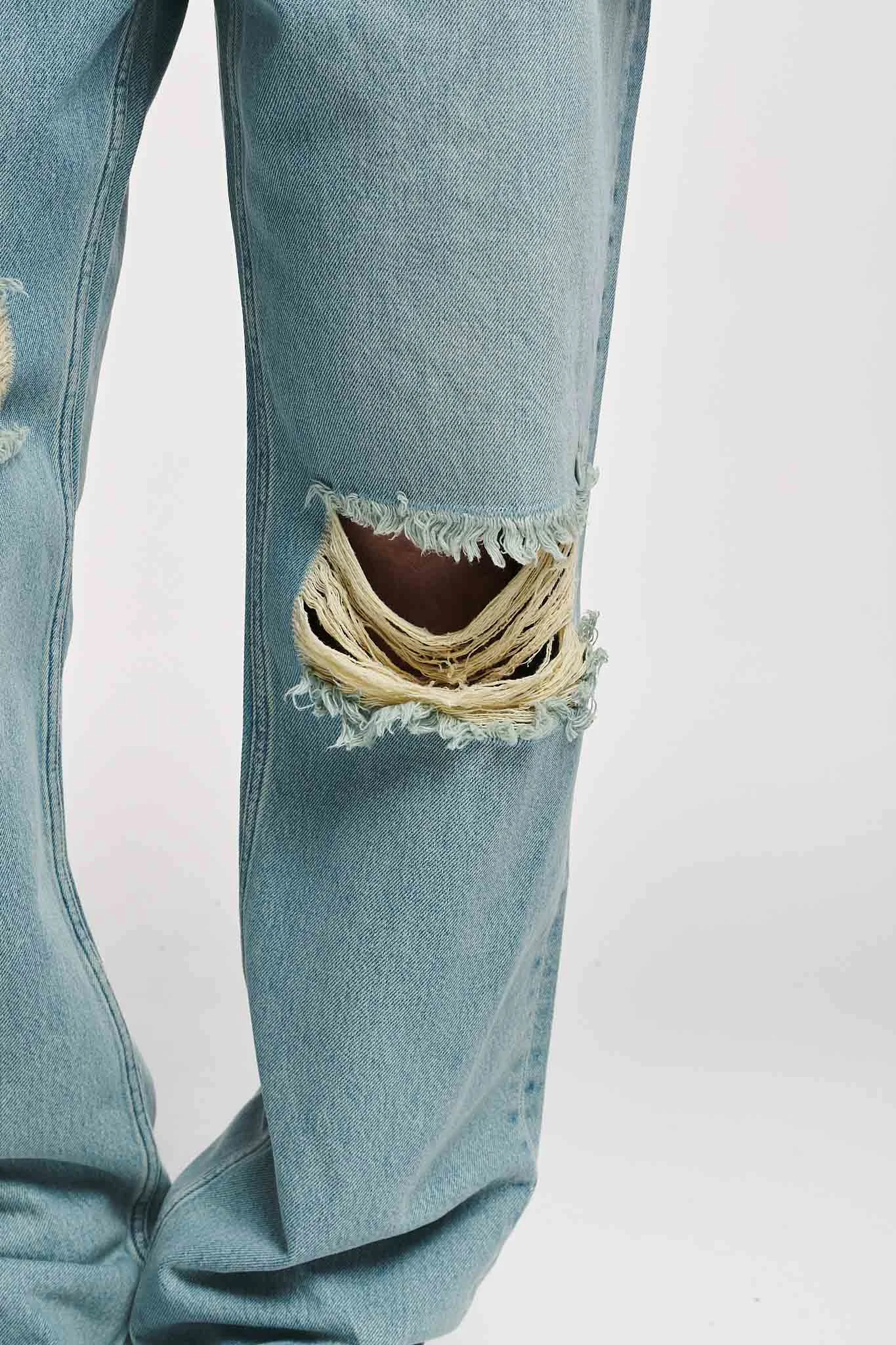 2Y Studios ANDUIN RIPPED BAGGY - Vaqueros holgados