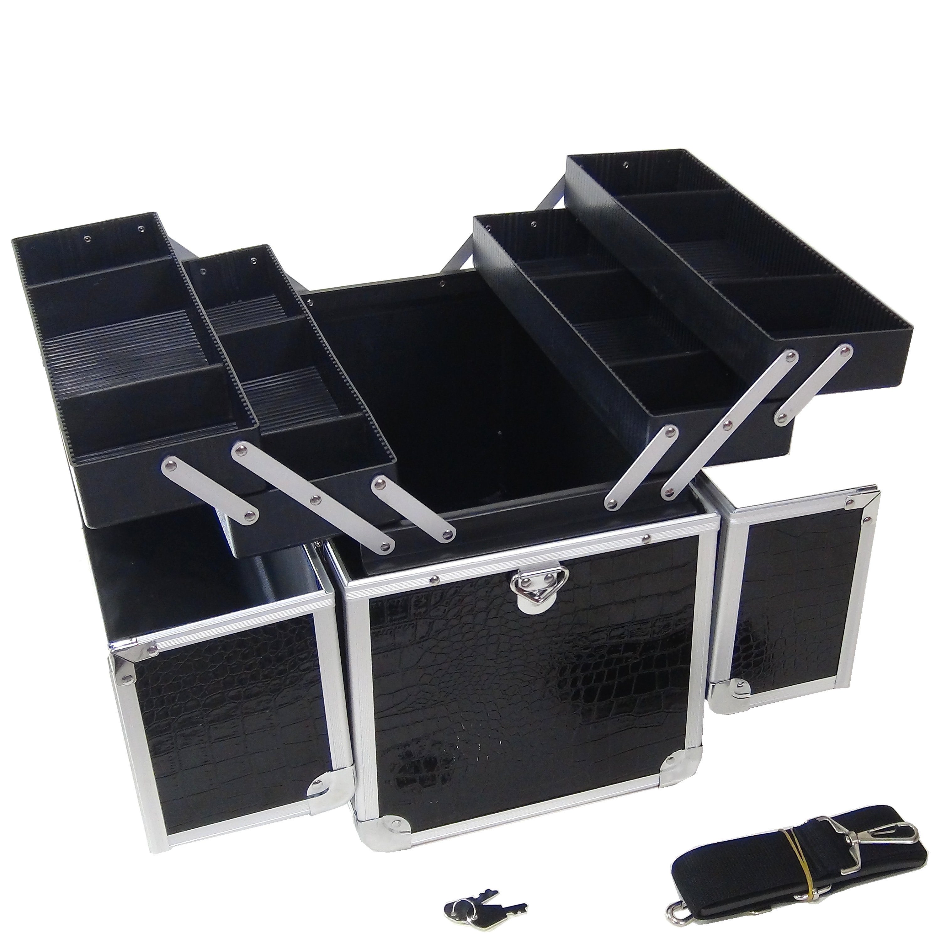 Dynasun Kosmetikkoffer BS39, BS39 36.5x22x35cm XXL Schwarz Designer Profi Beautycase