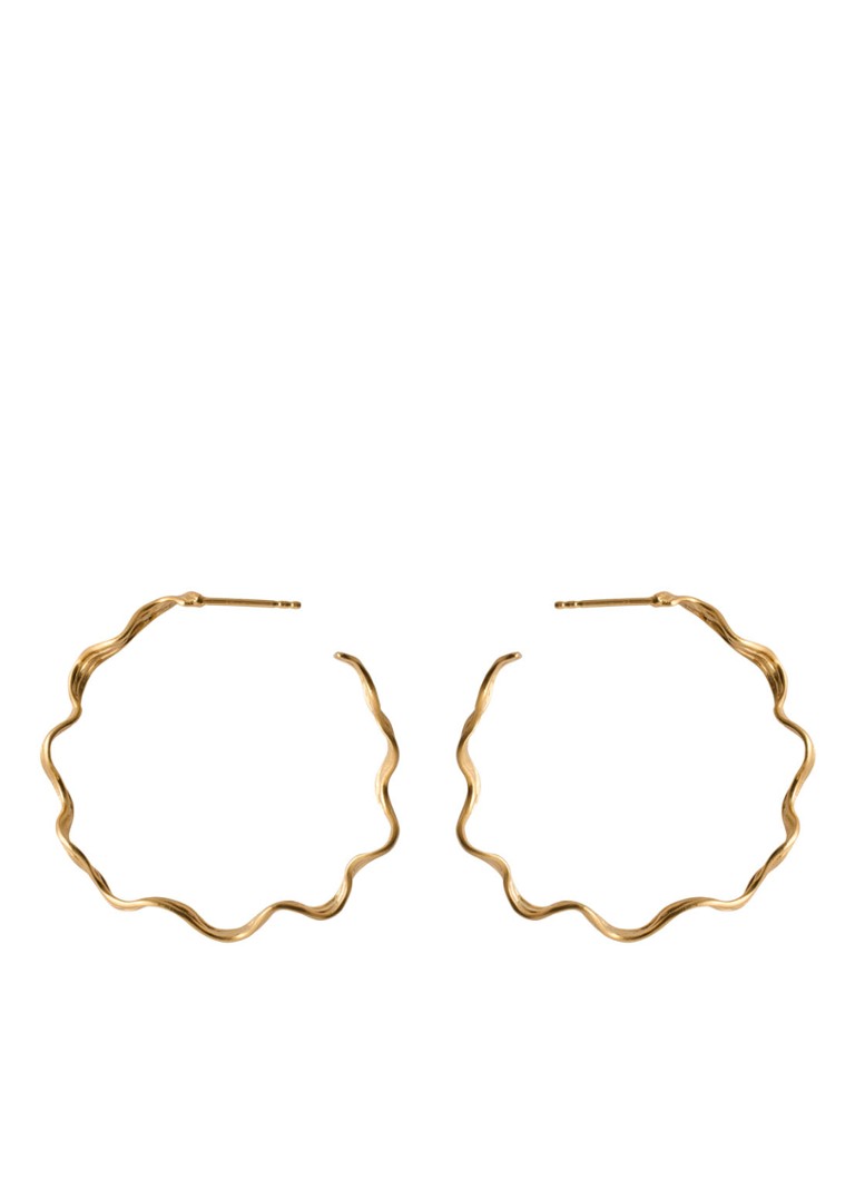 Pernille Corydon Large Hellir stud earrings gold plated