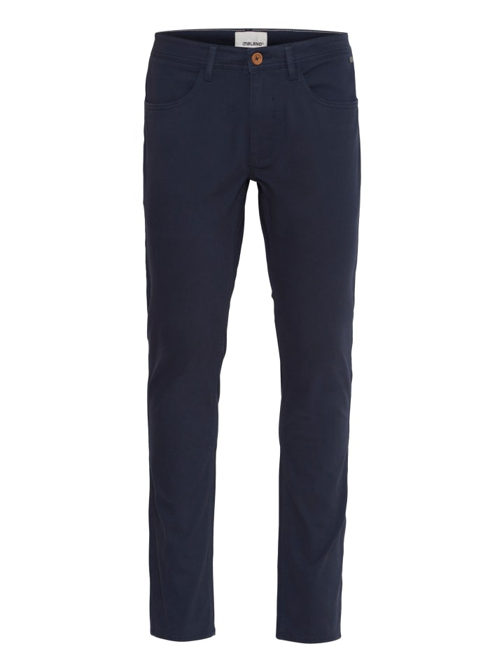 BLEND Chinohose BHRODNEY pants 20716811 lässige Casual Hose in Blau günstig kaufen