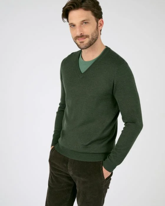 Pull col V laine et Thermolactyl