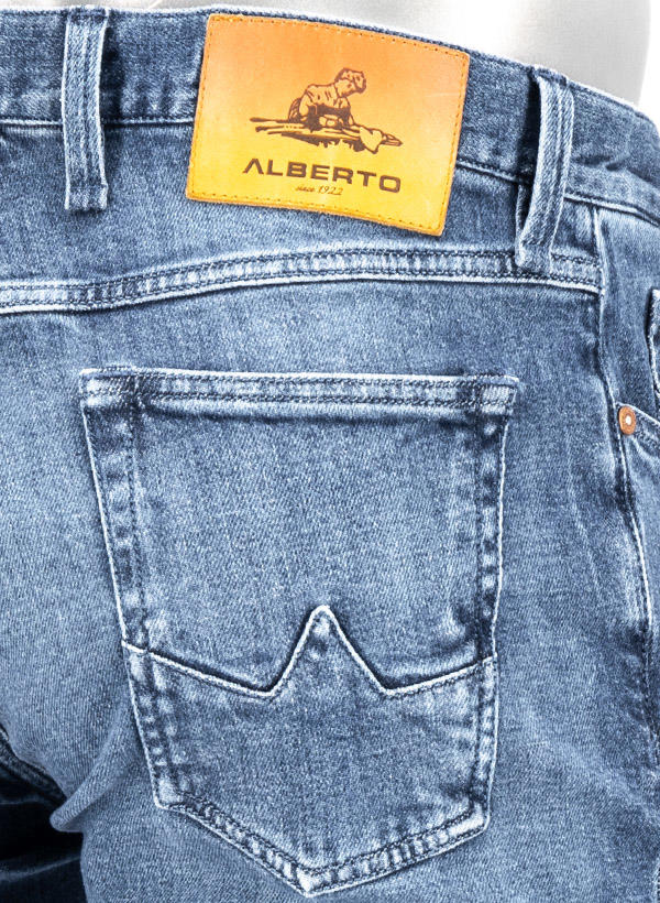 Alberto, Jeansshorts Slipe-K, Tapered Fit, Bio Baumwoll-Stretch, blau