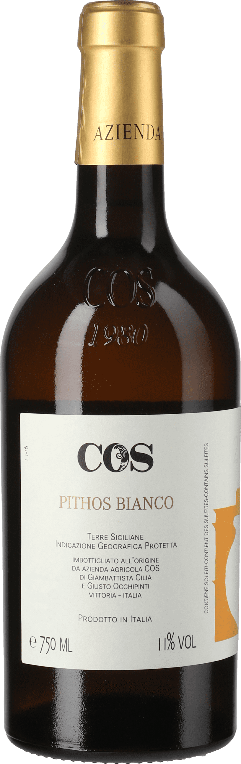 COS - Azienda Agricola: Pithos bianco Anfora  Single Vineyard (Orange Wine) 2021