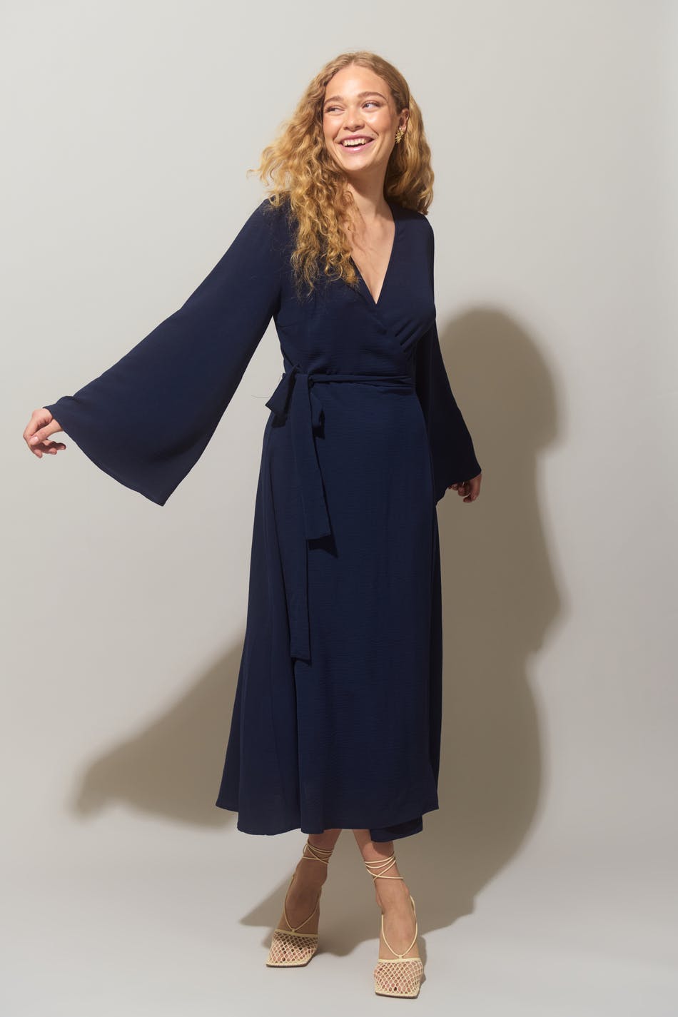 Midi wrap dress
