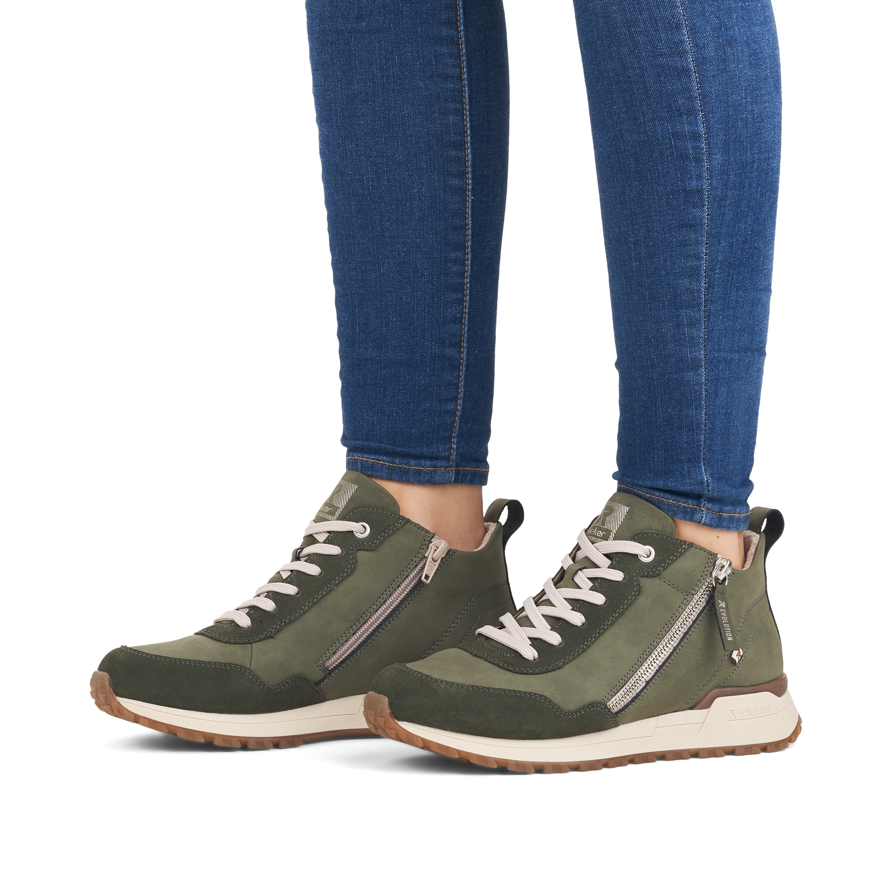 Rieker Damen Sneaker High leaf green
