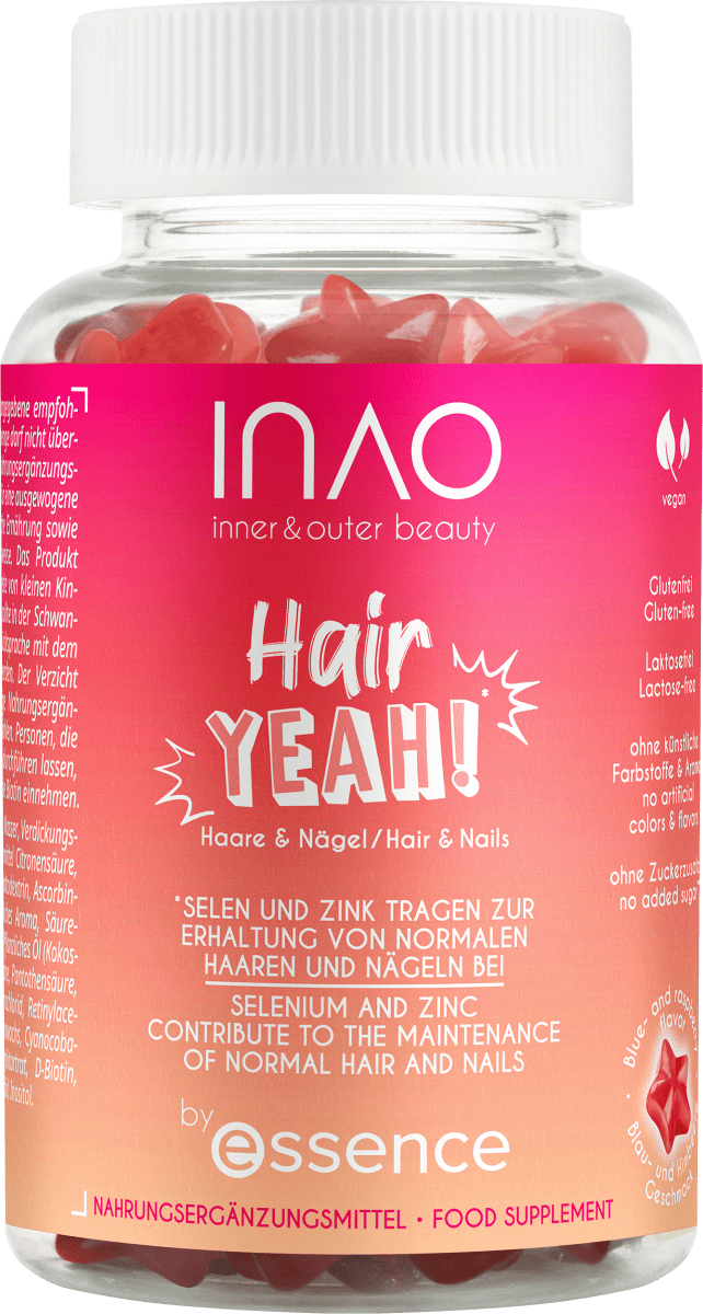 INAO Hair YEAH gummies by essence 60 St, 162 g