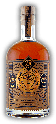 Hazelnut Rum PX Cask Finish Hazelnut Rum PX Cask Finish Kissed by roasted hazelnut. 0,5	 Liter - Vol 40%