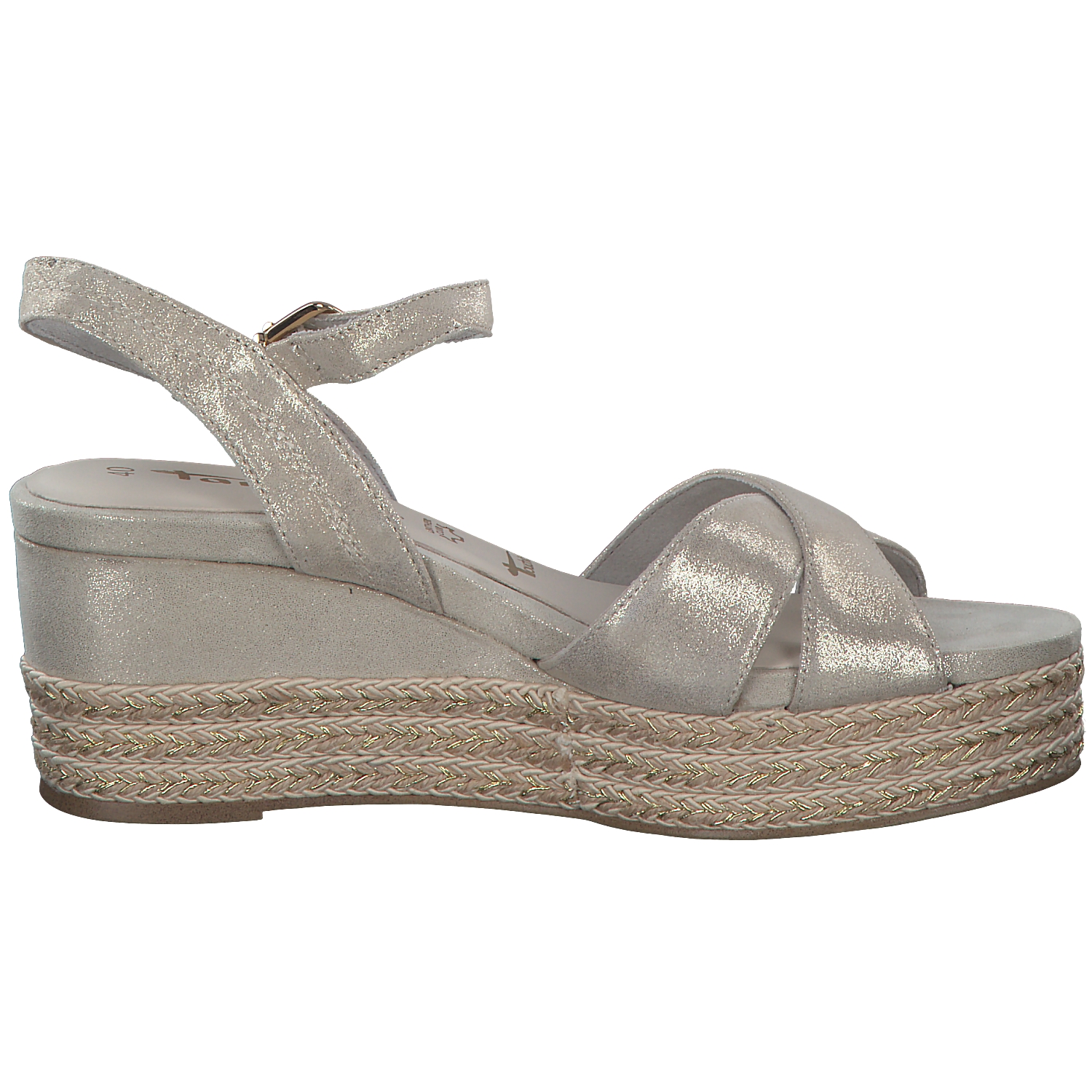 Tamaris 28001, Plateau-Sandaletten, Damen, Grau