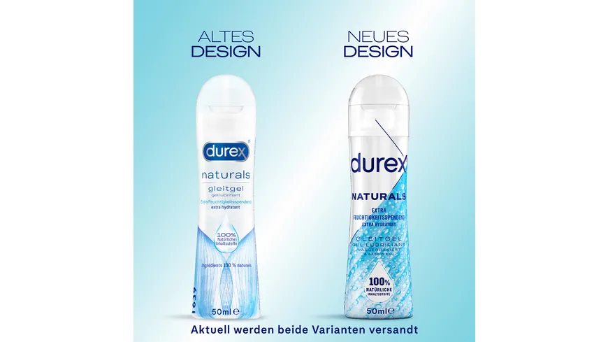 Durex Gleitgel Naturals Extra Feuchtigkeitsspendend