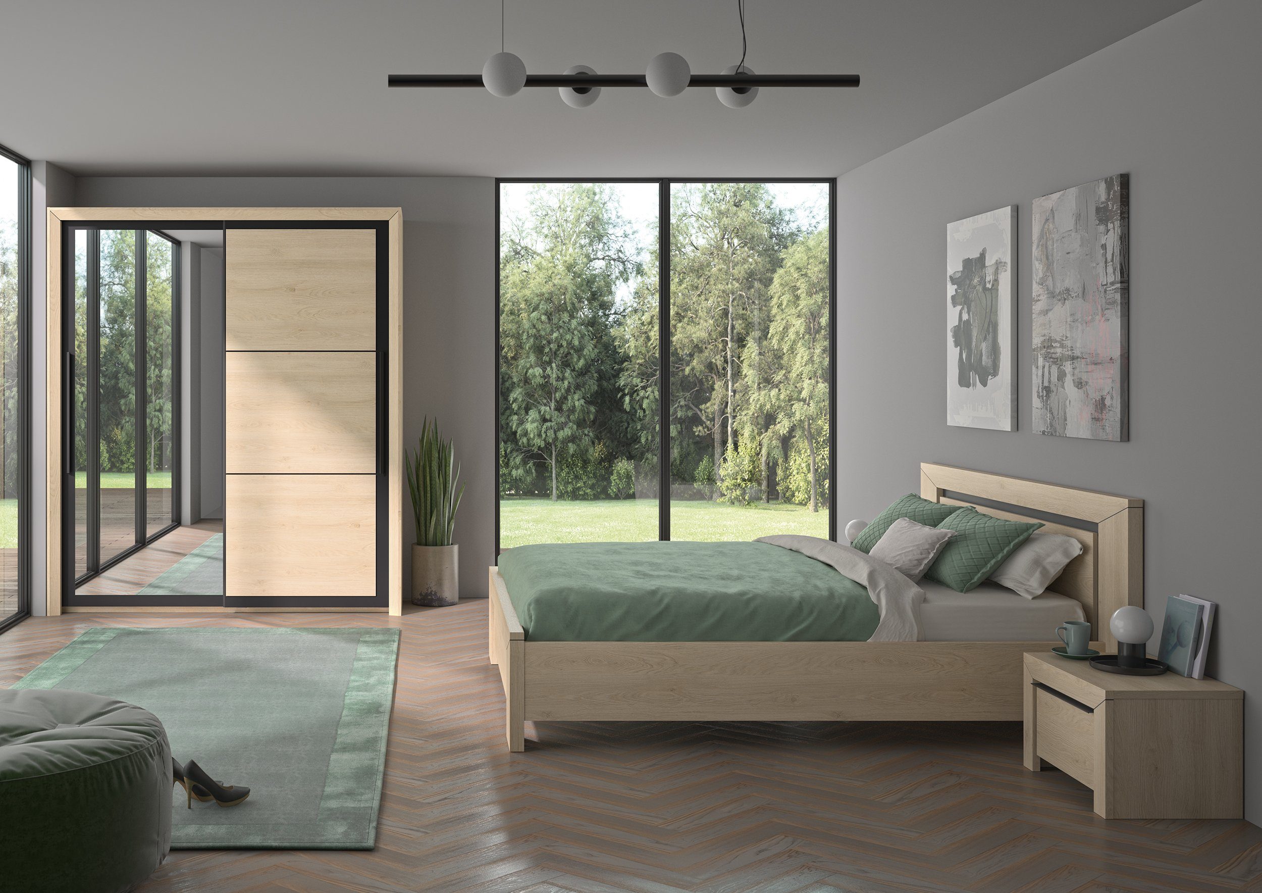 Gami Jugendzimmer-Set Brugge, (Set, 4-St), In 2 Farben erhältlich