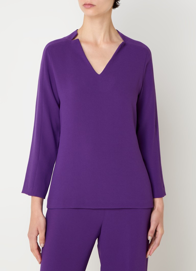 Xandres Hyini tunic with V-neck