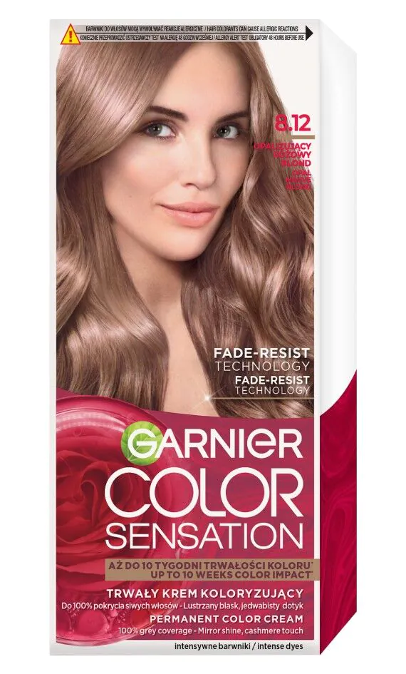 Garnier Color Sensation dažomasis kremas 8.12 Vaivorykštinė rožinė blondinė