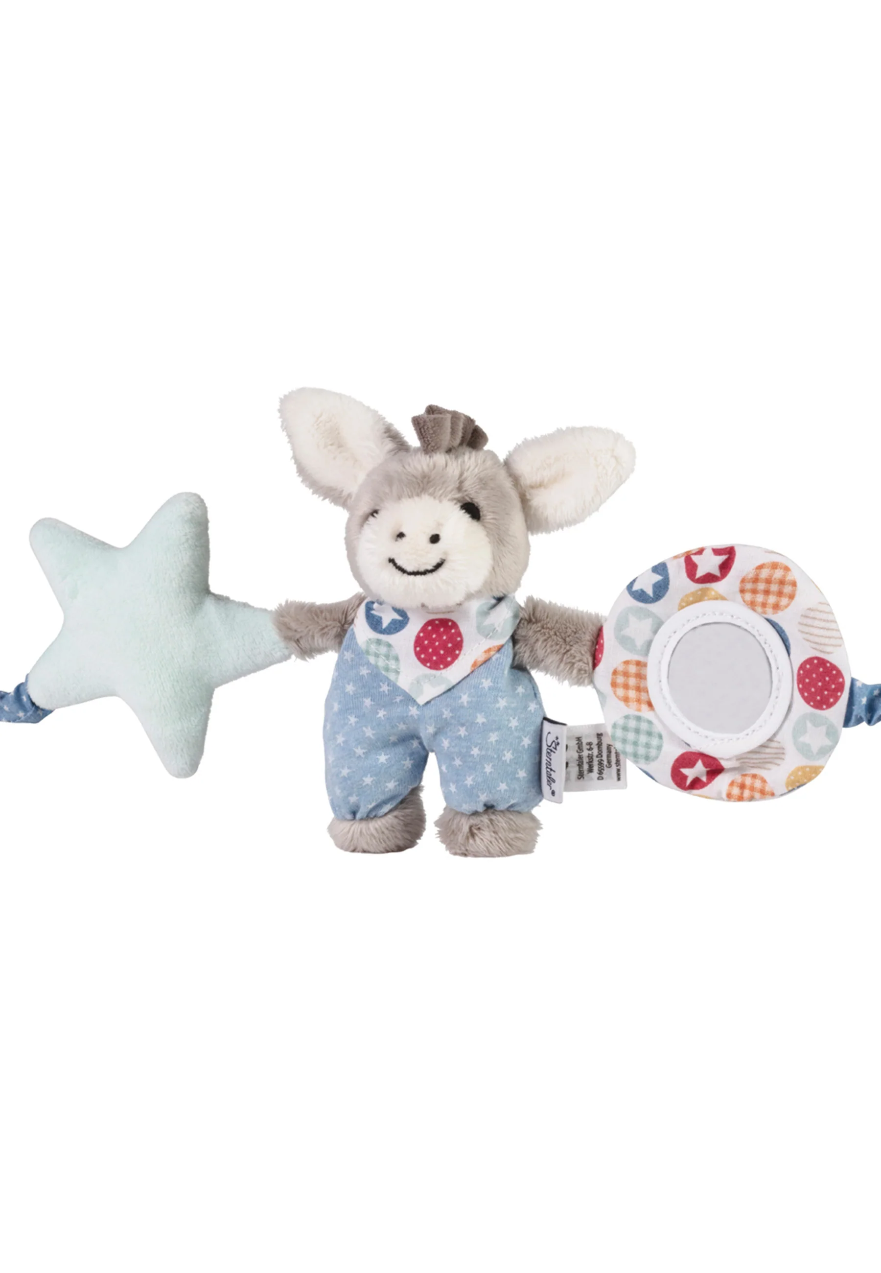 Kinderwagenkette Esel Emmi in blau