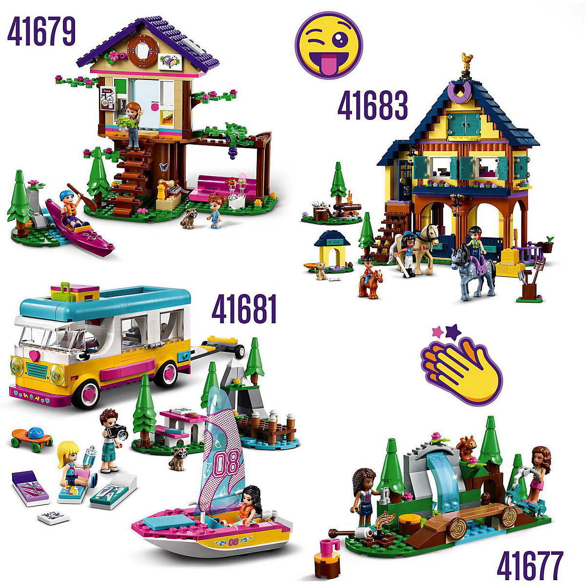 LEGO® Friends 41677 Wasserfall im Wald