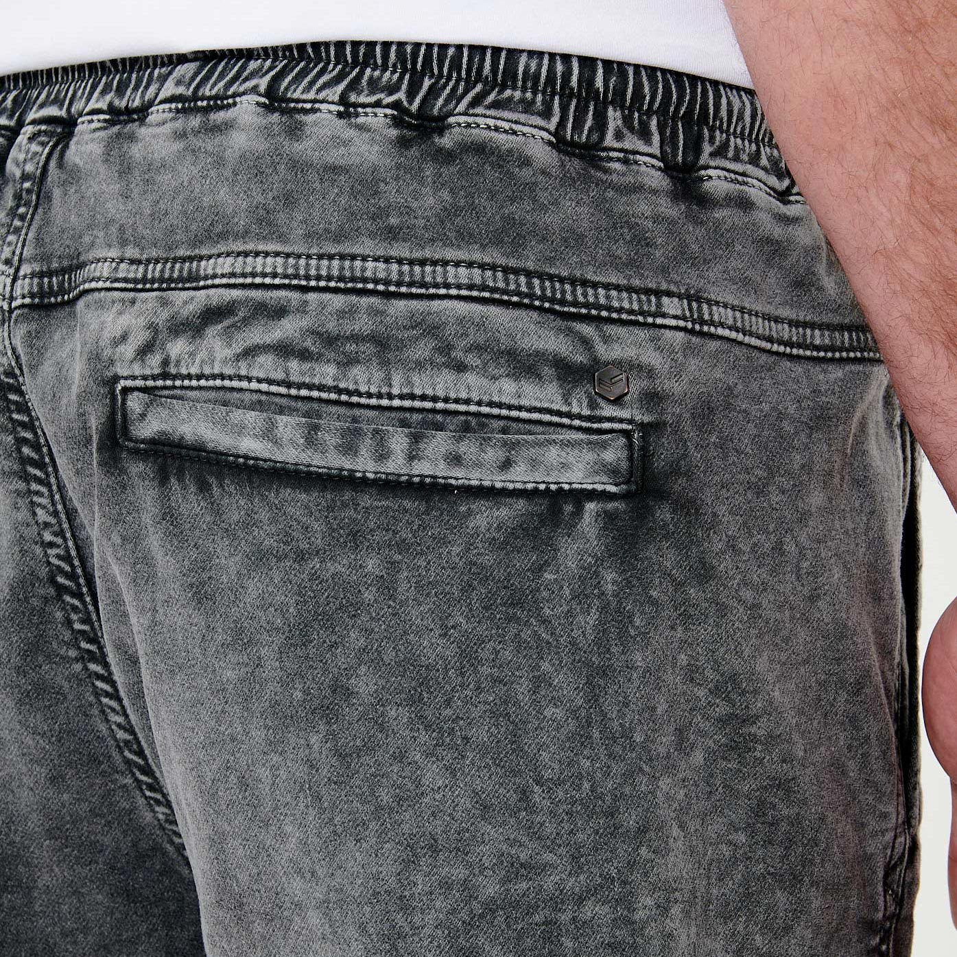 EVAN   Short gris homme