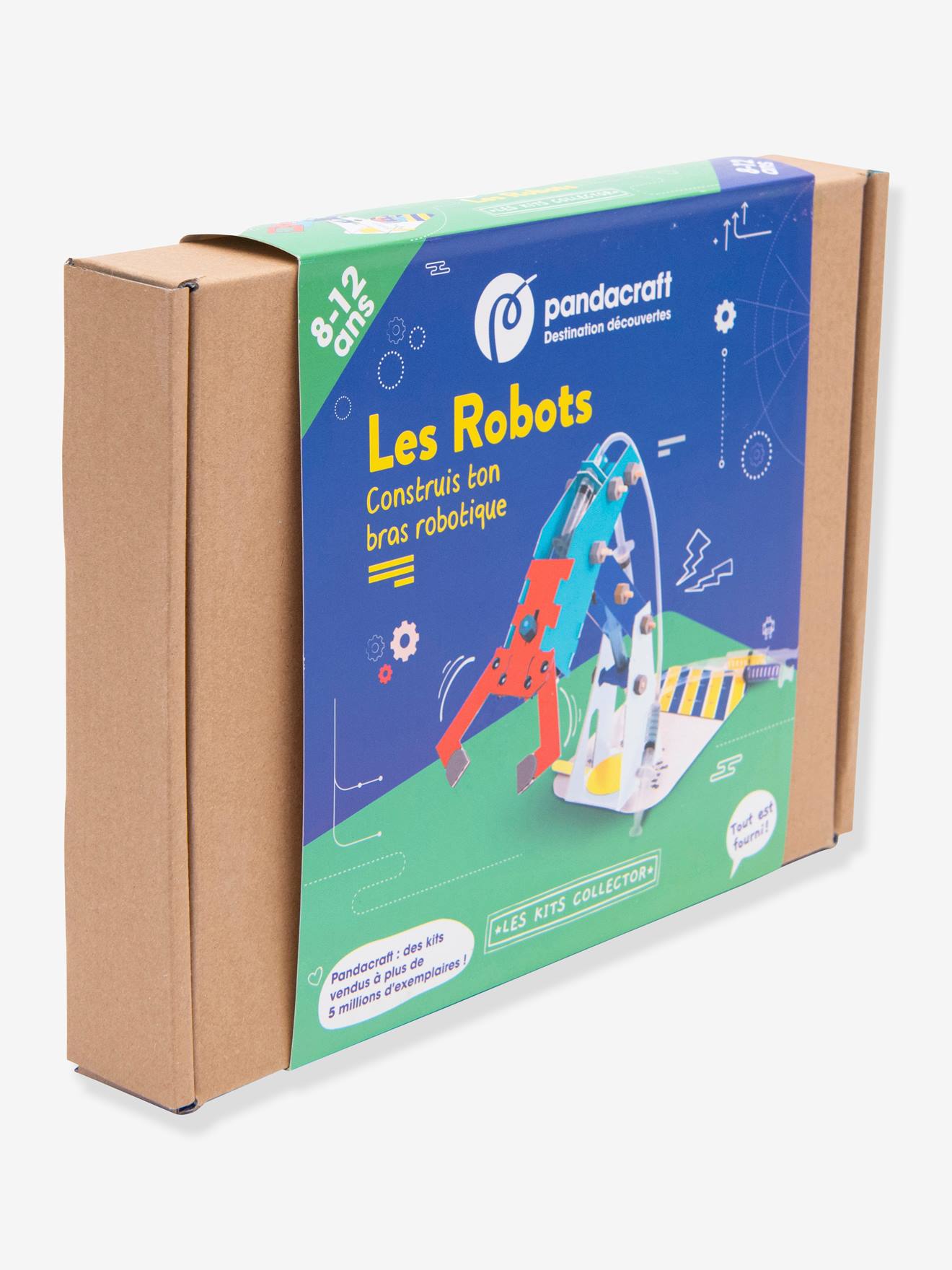 Kit collector Les robots 8/12 ans PANDACRAFT bleu