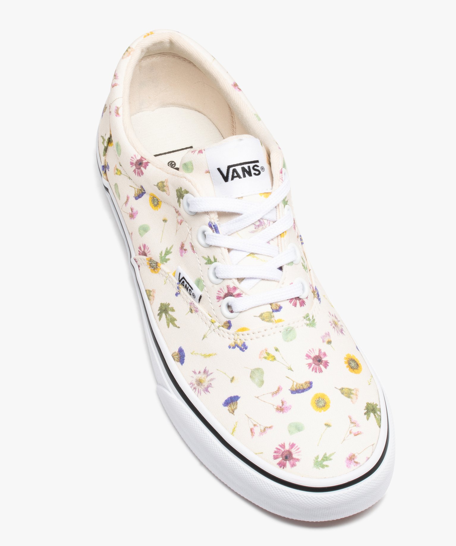 Baskets femme dessus en toile et à lacets - Vans imprime | GEMO