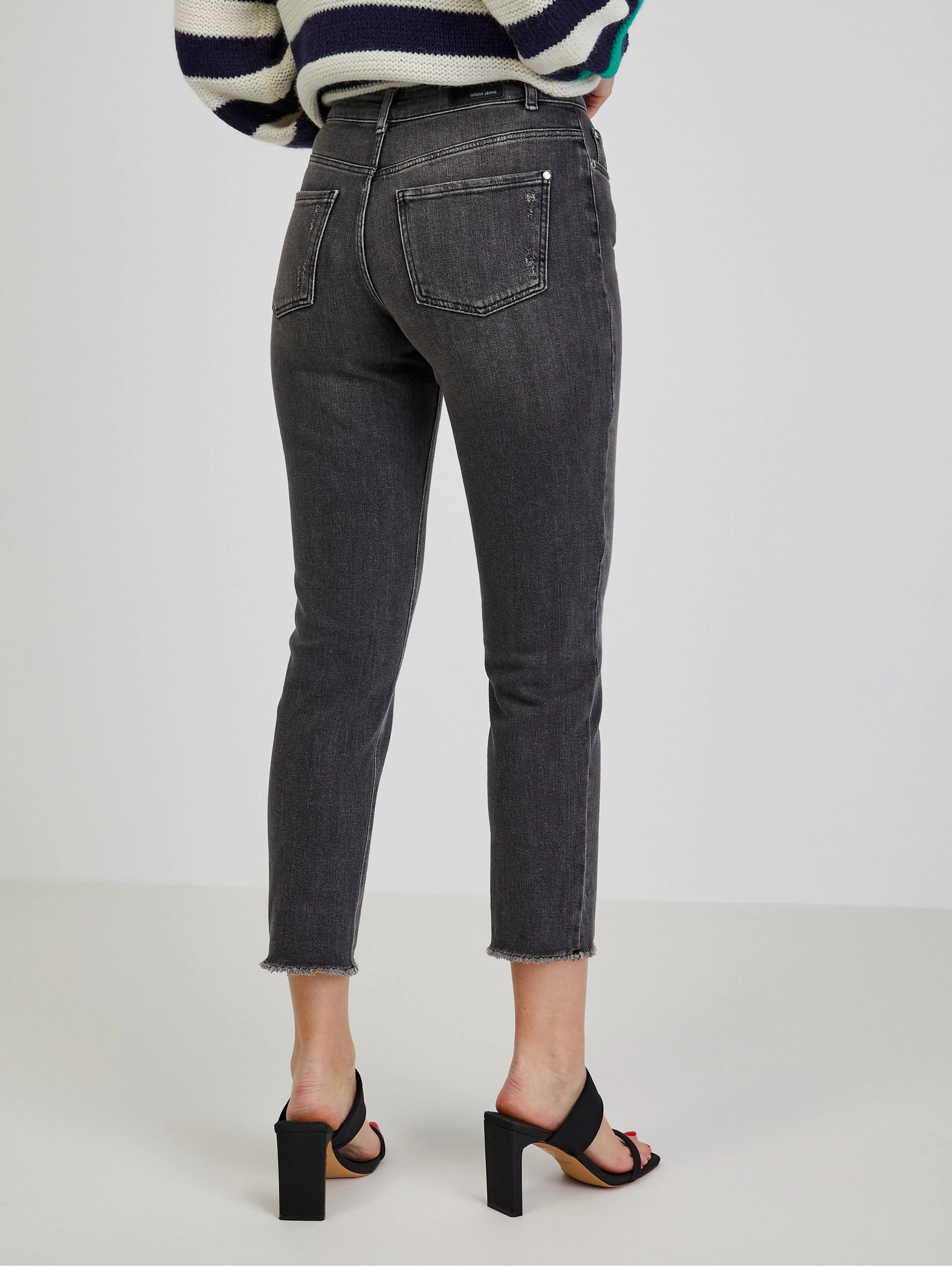 Dunkelgraue Damenjeans Slim Fit ORSAY