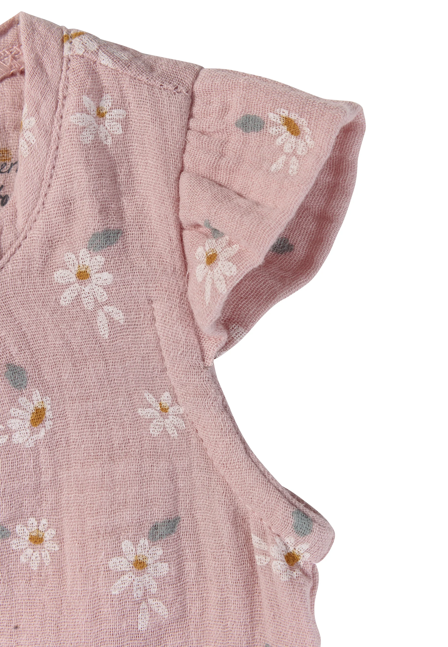 Set Shirt + Shorts bedruckt mit Gänseblümchen