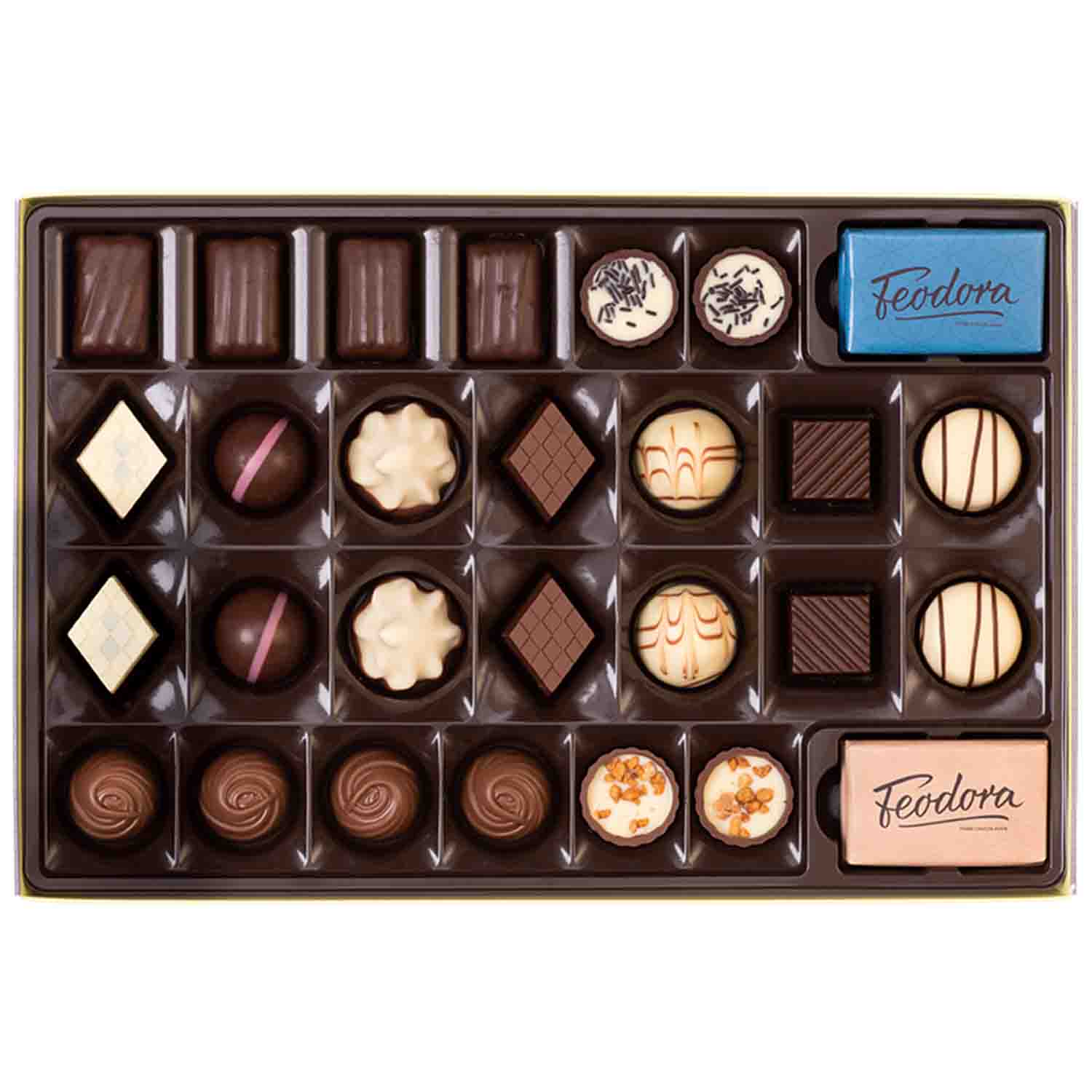 Feodora Köstliche Komposition Klassische Pralinés und Chocoladen 300g